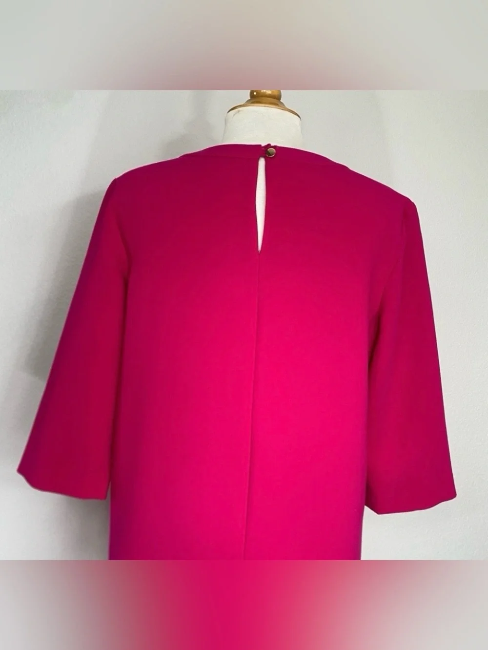 Kate Spade Women's Pink Scallop Shift Dress Size 8 Classic Preppy Corporatecore